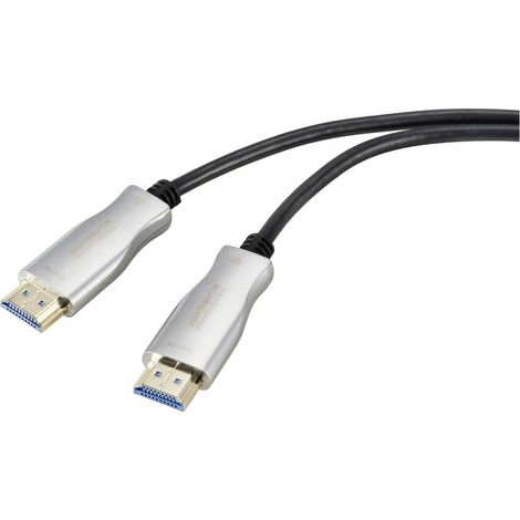 SpeaKa Professional HDMI Cavo Spina HDMI-A, Spina HDMI-A 30.00 m Nero SP-9019352 UHD 4K,, Schermato Cavo HDMI (1/5)