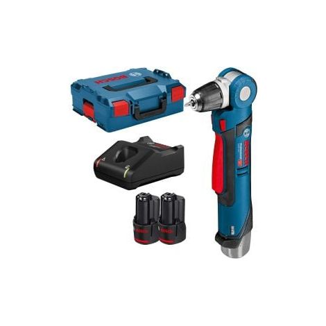 Perceuse angulaire sans fil GWB 12V-10 Bosch 12 V / 2x 3,0 Ah batterie + chargeur en boîte L