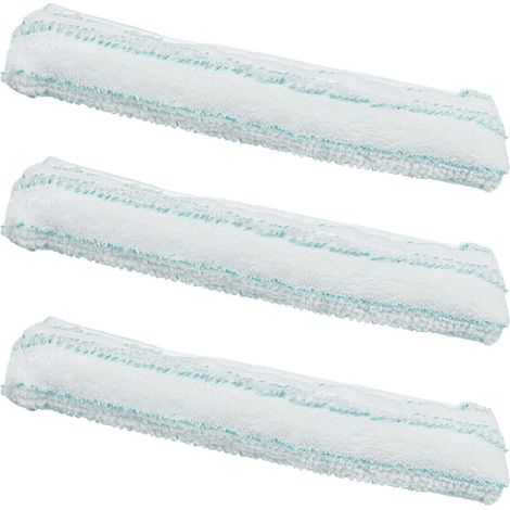 Toallitas de repuesto para aspiradoras de ventanas Leifheit, paños de limpieza de microfibra de doble cara, paquete de 3 (1/5)