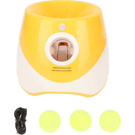 Lanceur de balles automatique pour chien, jeu interactif pour animaux de compagnie, utilisable en extérieur et en intérieur.