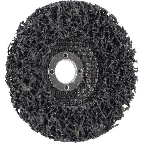 Disque de decapage noir 100mm resistant eau silencieux roue decapeuse peinture acier inox avec maillage fibre (1/5)