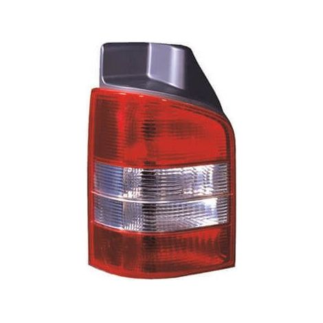 Feu arrière gauche rouge et blanc 1 porte Volkswagen Transporter T5 phase 1 2003-2009