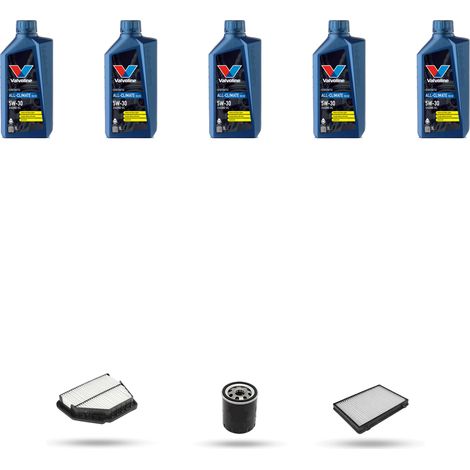 Kit tagliando 3 FILTRI e 5L OLIO compatibile con Chevrolet Captiva 2.4 100kw dal 2006 al 2011 (1/5)