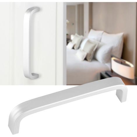 Poignée de Porte pour Cuisine et Armoire en Aluminium Alloy Solid 96mm Matte Surface (1/5)