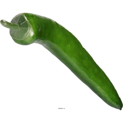 Piment artificiel Vert légume L 15 cm D 2 cm (1/3)
