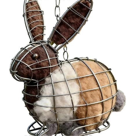 Handgefertigtes Vogelnest aus Fasern, hängende Dekoration für den Außenbereich, nachwachsender Vogellebensraum, Wintergeschenk für Vögel. B (1/5)