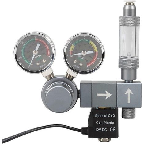 Régulateur de CO2 à double compteur, électrovanne, système de contrôle d'enregistrement de mousse, vanne de réduction de pression de CO2 pour aquarium, prise européenne. (1/5)