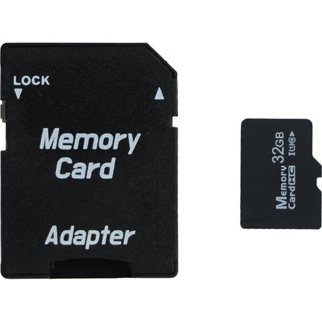 Carte micro SDHC 32 Go Classe 10 – Vitesse 10 Mo/s – Adaptateur SD inclus – Compatible Windows et Mac OS – Sedea