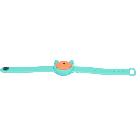 Bracelet anti-moustiques rechargeable USB à ultrasons pour enfants, vert, répulsif à porter au poignet, protection portable sans produits chimiques. (1/5)