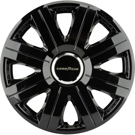 Goodyear Radzierblende Flexo 14 Zoll schwarz/Chromring Radkappen Radblenden (1/2)