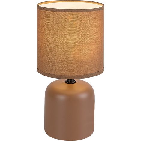 Lampe de table minimaliste en céramique brune 1xE14 40W Daphni Rabalux (1/4)
