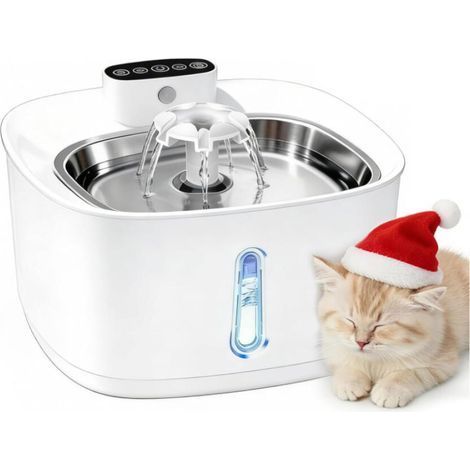 TENGYIF 3.2L Wireless Cat Fountain, Rechargeable Wireless Cat Water Fountain with Motion Sensor, 3 Modes, 4-Layer Filtration, Ultra-Quiet, BPA-Free for Cats and Dogs (1/5)