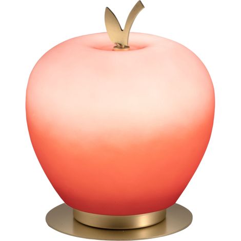 Lampada da Tavolo Fabas Collezione Wendy Ottone e Rosso Stile Moderno 1 Luce LED (1/3)