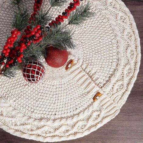 Arceau Pour Arbre De Noël - Jupe Tricotée 46 Cm - Pour Petit Arbre De Noël - 1 Pièce (1/5)