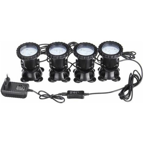 Projecteur LED RGB pour éclairage subaquatique de piscine, fontaine, aquarium + télécommande AC100-240V (1/5)