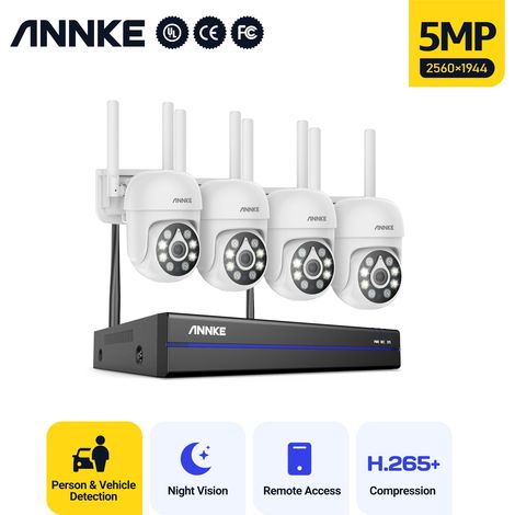 ANNKE 5 MP Caméra extérieure sans fil pour la sécurité de la maison avec reconnaissance intelligente des personnes et audio bidirectionnel (1/5)