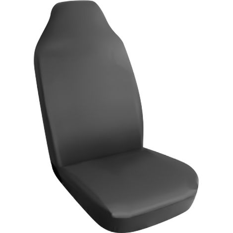 COPRISEDILE SINGOLO 'PARIGI' elasticizzato - tessuto in cotone - grigio
