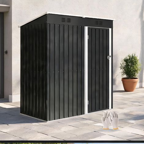 Abri de jardin en verzinkter acier 163 x 90 x 179 cm (1/5)