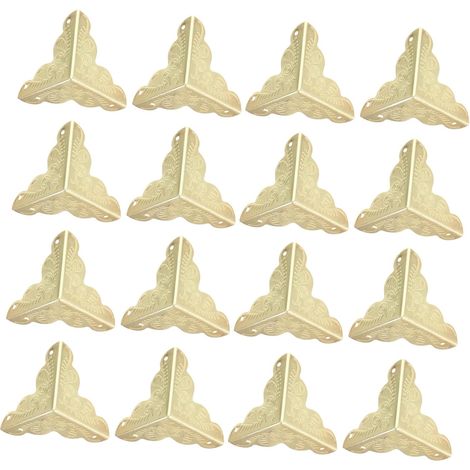ORFOFE Lot de 50 protections d'angle métalliques décoratives (1/5)