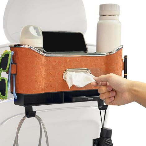 Organisateur de dossier de siège de voiture, organisateur de rangement étanche, sac de rangement pour siège de voiture, sac de rangement pour voiture (1/5)