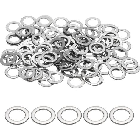 120Pcs Rondelle Plate M6 6MM ID x 10MM OD x 0.5MM Épaisseur (1/5)