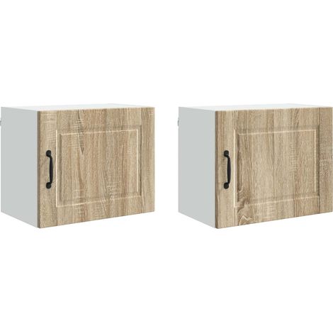 Maison Exclusive - Armadietto a muro PORTO 2 pcs Rovere Sonoma 50 x 31 x 40 cm