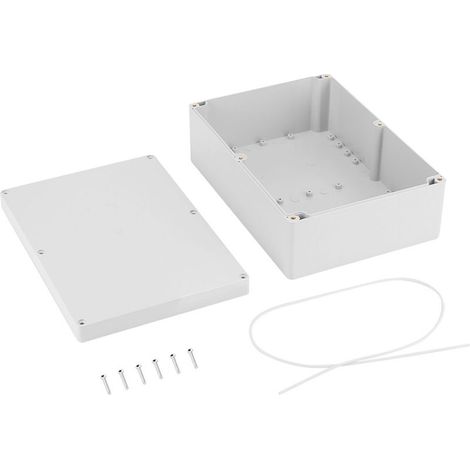 Boîtier de jonction en plastique blanc résistant à l'eau, 263 x 185 x 95 mm, pour projets de bricolage