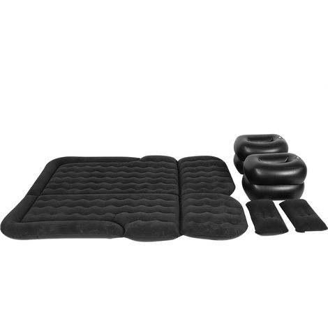 Matelas gonflable de voiture pour véhicule, lit de voyage épais, matelas de couchage, accessoire de camping, noir (1/5)