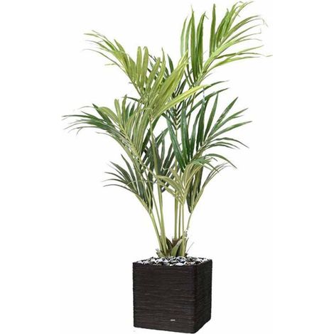 Palmier Kentia artificiel en pot H 160 cm D 90 cm Vert (1/3)