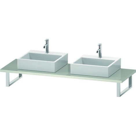 Duravit Konsole DURASTYLE 30 St. 2 Ausschnitte 550 weiß hochglanz (1/4)