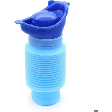 Pot à Urine Rétractable - 750 ml - Diamètre 7 cm Hauteur 15 cm / 31 cm - Pour Voiture Camping Déplacements - 1 Pièce (1/3)