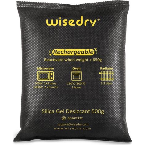 Absorbant déshumidificateur rechargeable gel de silice 500g x2 pour voiture, placard (1/5)