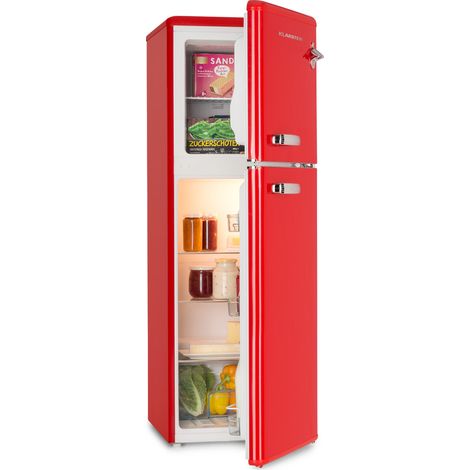 Klarstein Combi de frigorífico y congelador Audrey 97l/39l Look retro 2 estantes