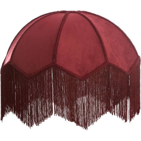 Light & Living - paralume - Malacia - rosso - raffia velluto - Ø