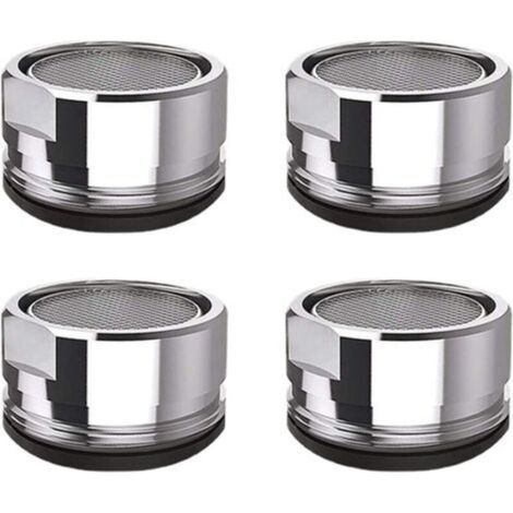 4 Pcs Mousseur Robinet M24 Filtre de Robinet en Acier Inoxydable Aérateur de Robinet Filtre de Robinet de Salle de Bain de Cuisine (1/5)
