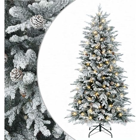 Albero di Natale Artificiale con Rami Pieghevoli 120 cm 150 LED vidaXL (1/5)