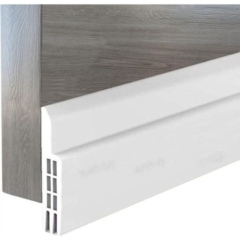 Anti-cold Door Bottom Strip, Noise-Reducing Door Insulation, Garage Door Seal, Adhesive Sealing Silicone Insulation, Rubber Door Draft Stopper, Adhesive Sealing Strip (White) (1/5)