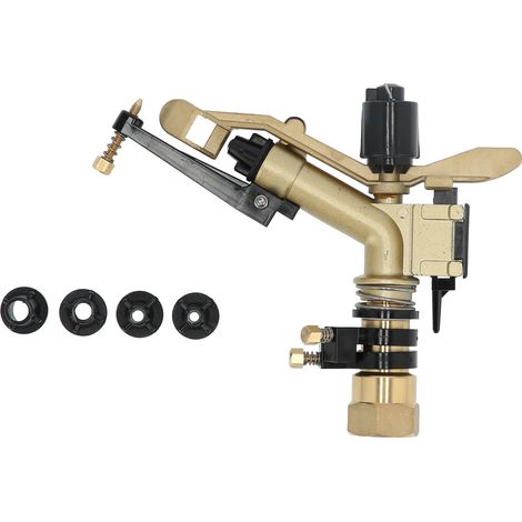 Arroseur rotatif à bras oscillant DN25 Arroseur à impact à angle réglable Outil d'irrigation de jardin (1/4)