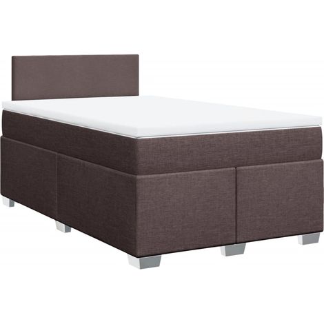 Maison Exclusive - Boxspringbett mit Matratze Dunkelbraun 120x190