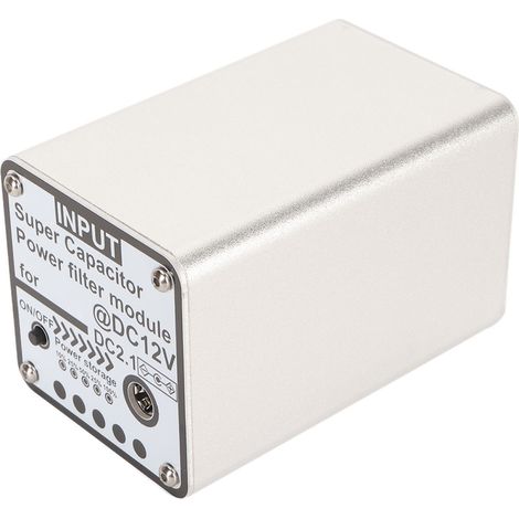 Filtre d'alimentation à supercondensateur 12V3F, entrée/sortie DC 2.1, condensateur électrolytique pour équipements audio et vidéo 5V (1/5)