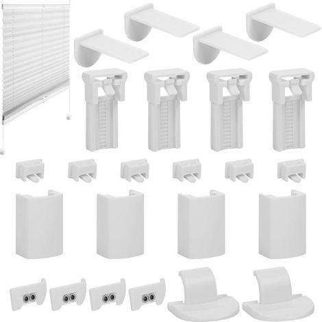Support Pour Stores Plissés - Fixation Sans Perçage - Matériau POM - Compatible Avec Stores À 4 Cords - Lot De 4 (1/5)