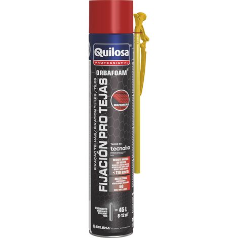 Espuma poliuretano tejas orbafoam canula 650 ml rojo teja (1/4)
