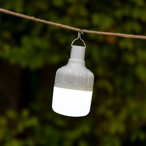 Bombilla led portátil recargable, blanca, 500 im, lp44, 2 uds