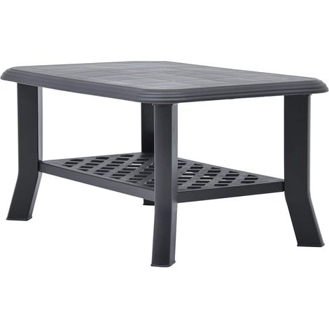 Maison Exclusive - Couchtisch Anthrazit 90x60x46 cm Kunststoff