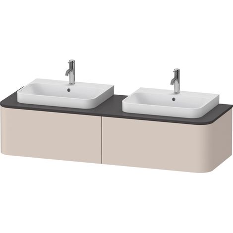 Mobile sottolavabo HAPPY D.2 P 354x1600x550mm per 2 lavabi sovrapposti Happy