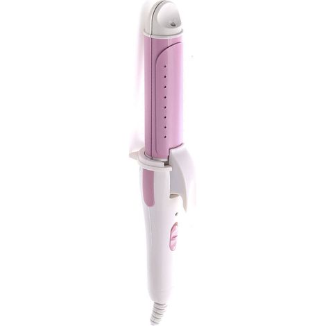 Fer À Friser - 2 5 Cm - Céramique Double Couche - Température Réglable Jusqu'à 190 °C - Arrêt Automatique - Double Voltage - 1 Pièce (1/5)