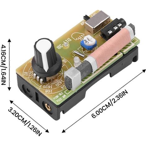 Kit radio casque stéréo numérique 2 bandes 87-108 MHz avec bouton (1/5)