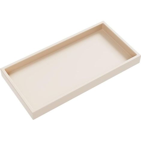 Étagère de salle de bain moderne en silicone pour comptoir et évier, plateau incassable et antidérapant pour savon, shampooing, parfum, éponge de cuisine (blanc, 20 x 10 cm)'-'White 20x10cm