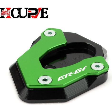(Vert-ER6F) Béquille latérale CNC pour moto, compatible avec KAWASAKI ER-6N ER6N ER 6N ER 6F ER6F ER 6F 2012-2016 maxpower (1/4)