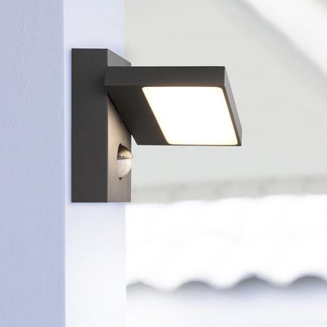 LED Außenwandleuchte HORTON schwenkbar mit Bewegungsmelder (1/5)